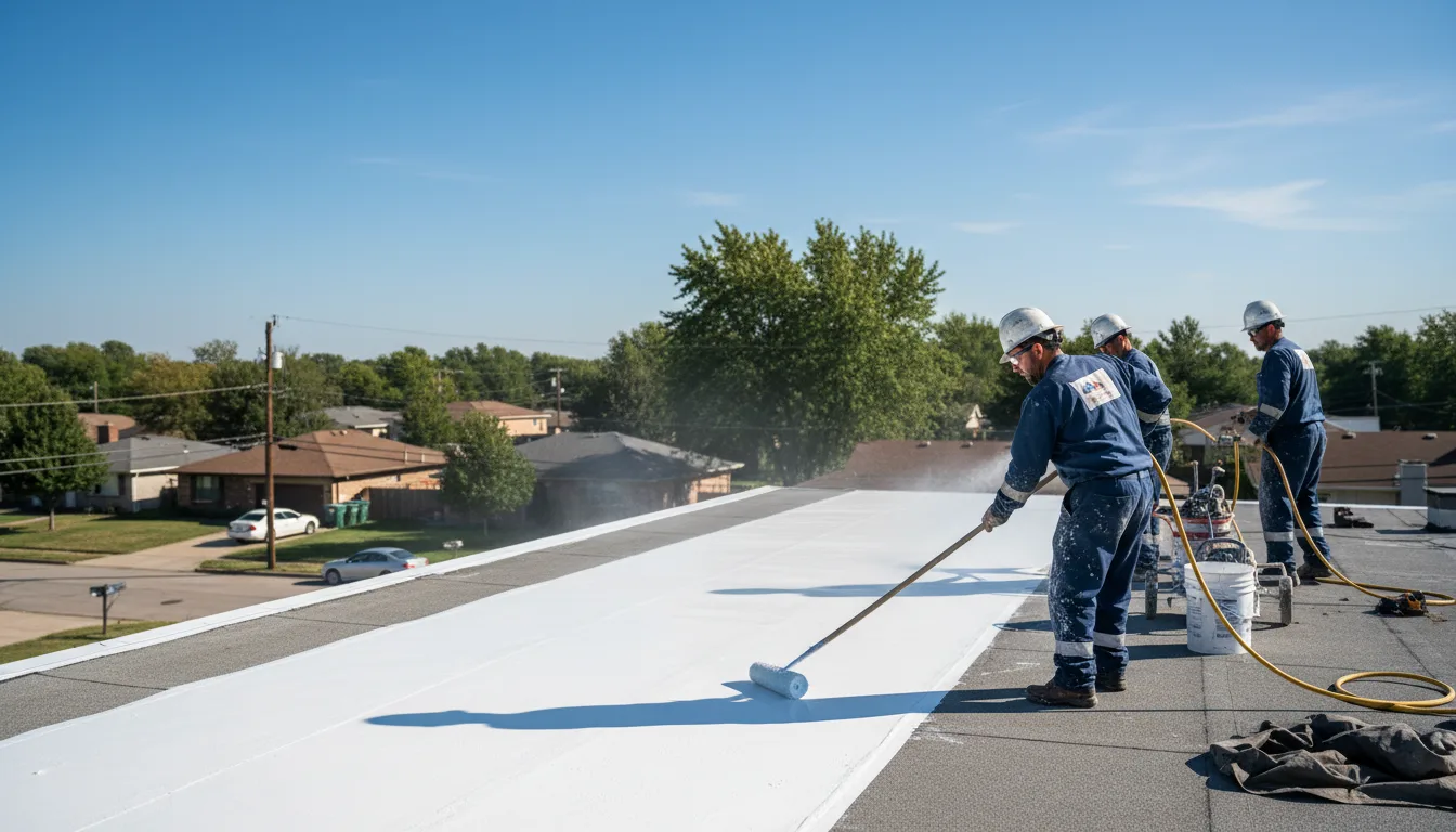 Commercial roof coating in Zirconia, NC near me